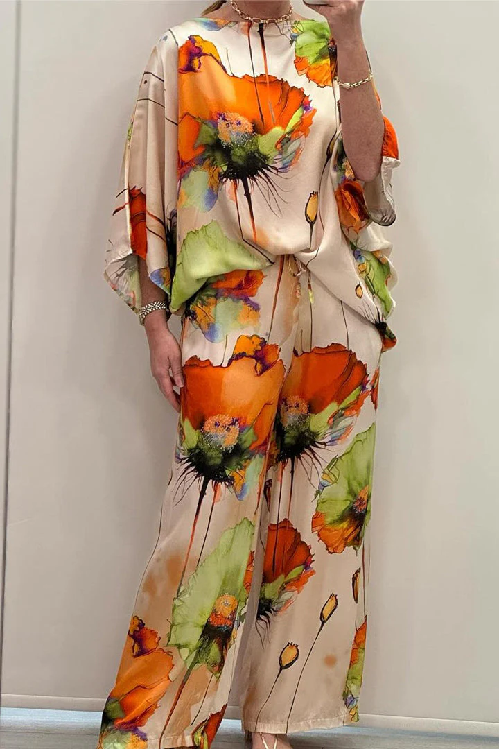 Roca | Abito Casual In Raso Stampato - immagine 3