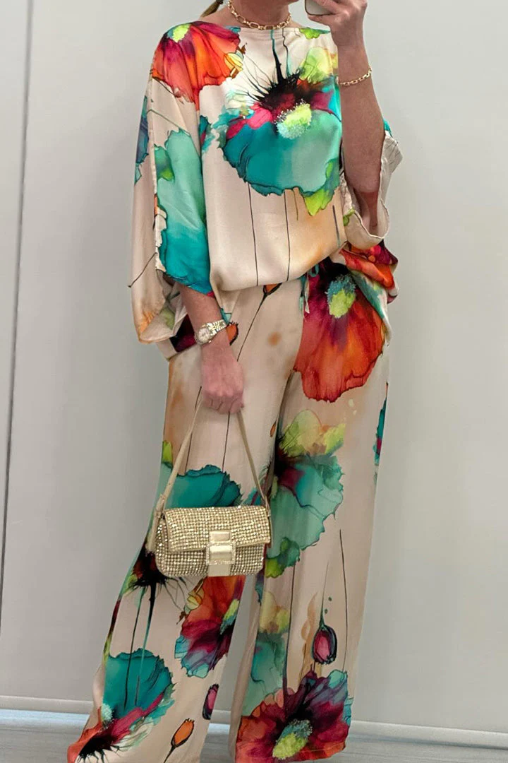 Roca | Abito Casual In Raso Stampato - immagine 4