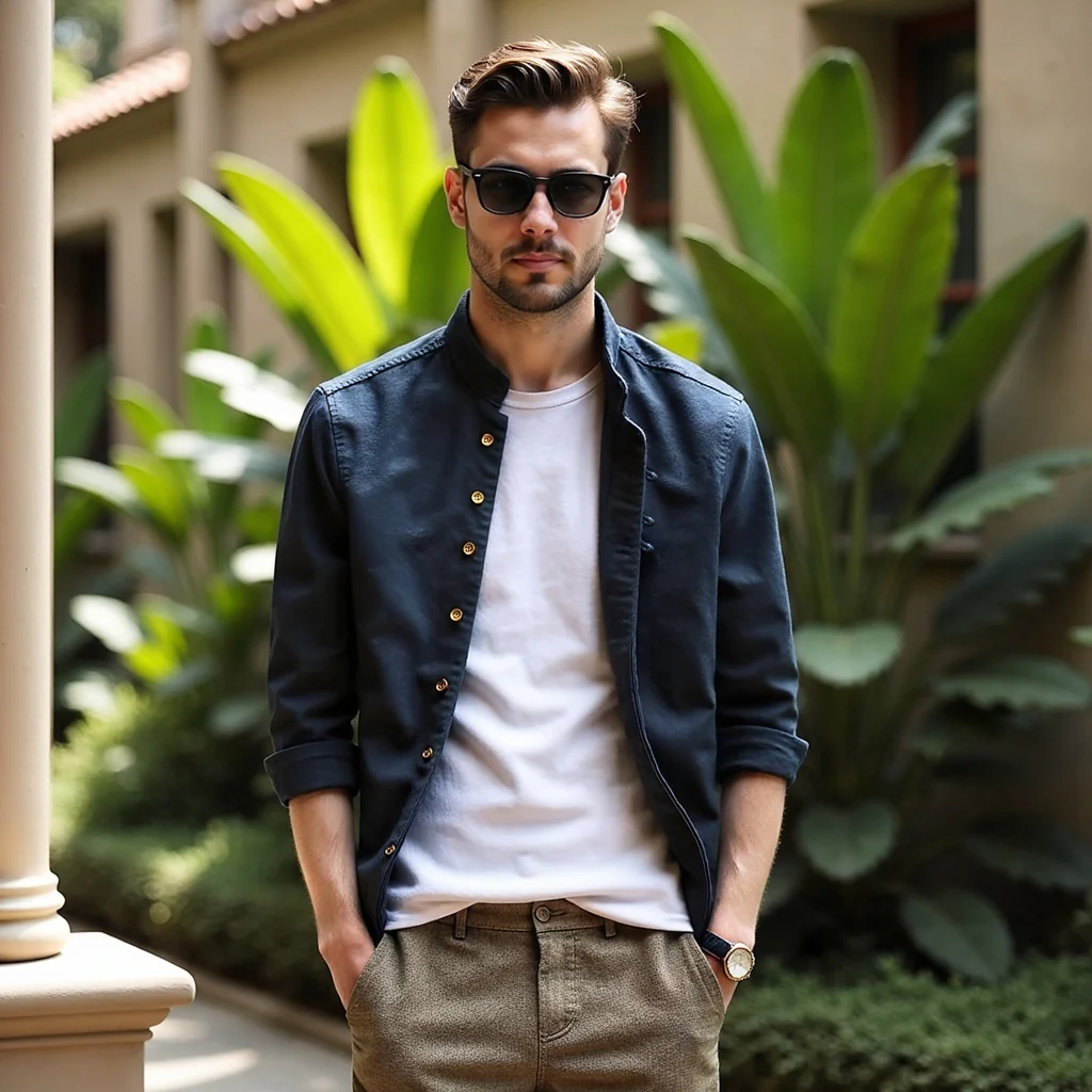 Camicia giapponese "Katana" per uomo - immagine 9