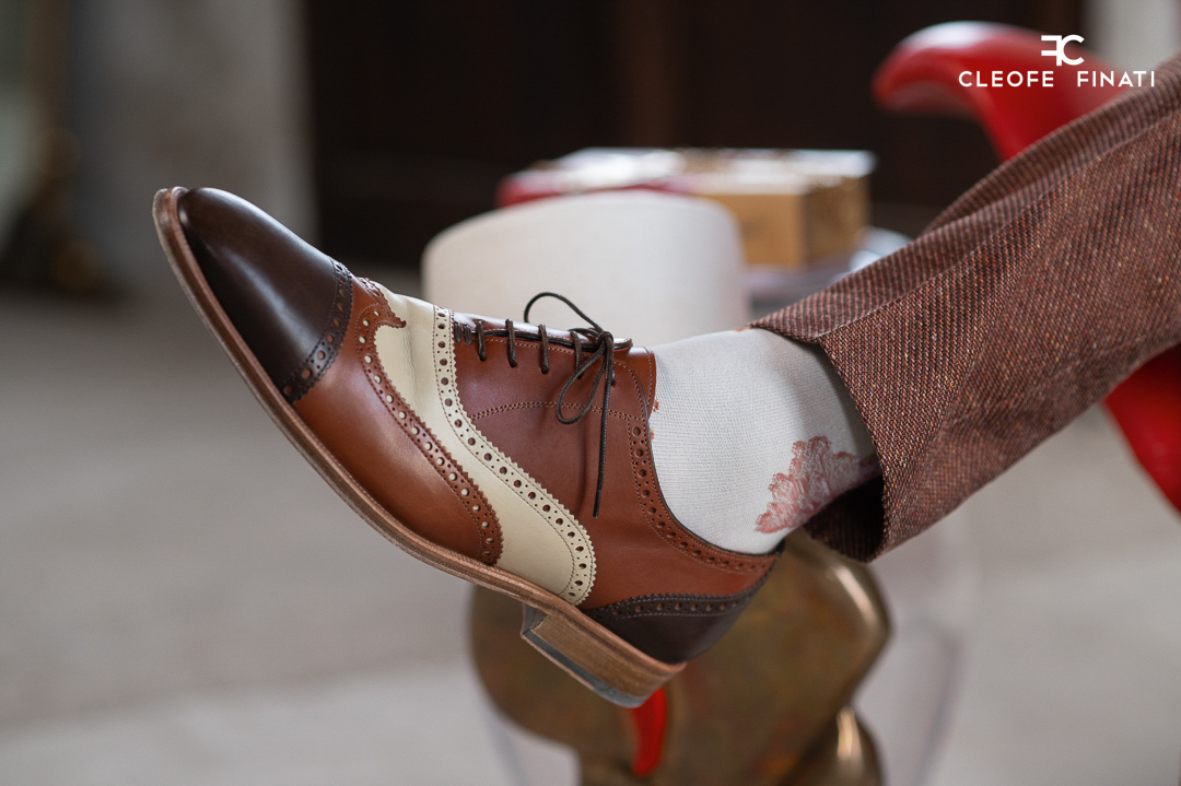 Scarpe stringate da sposo e da uomo color cuoio bruno Johann Wolfgang von Goethe - immagine 2