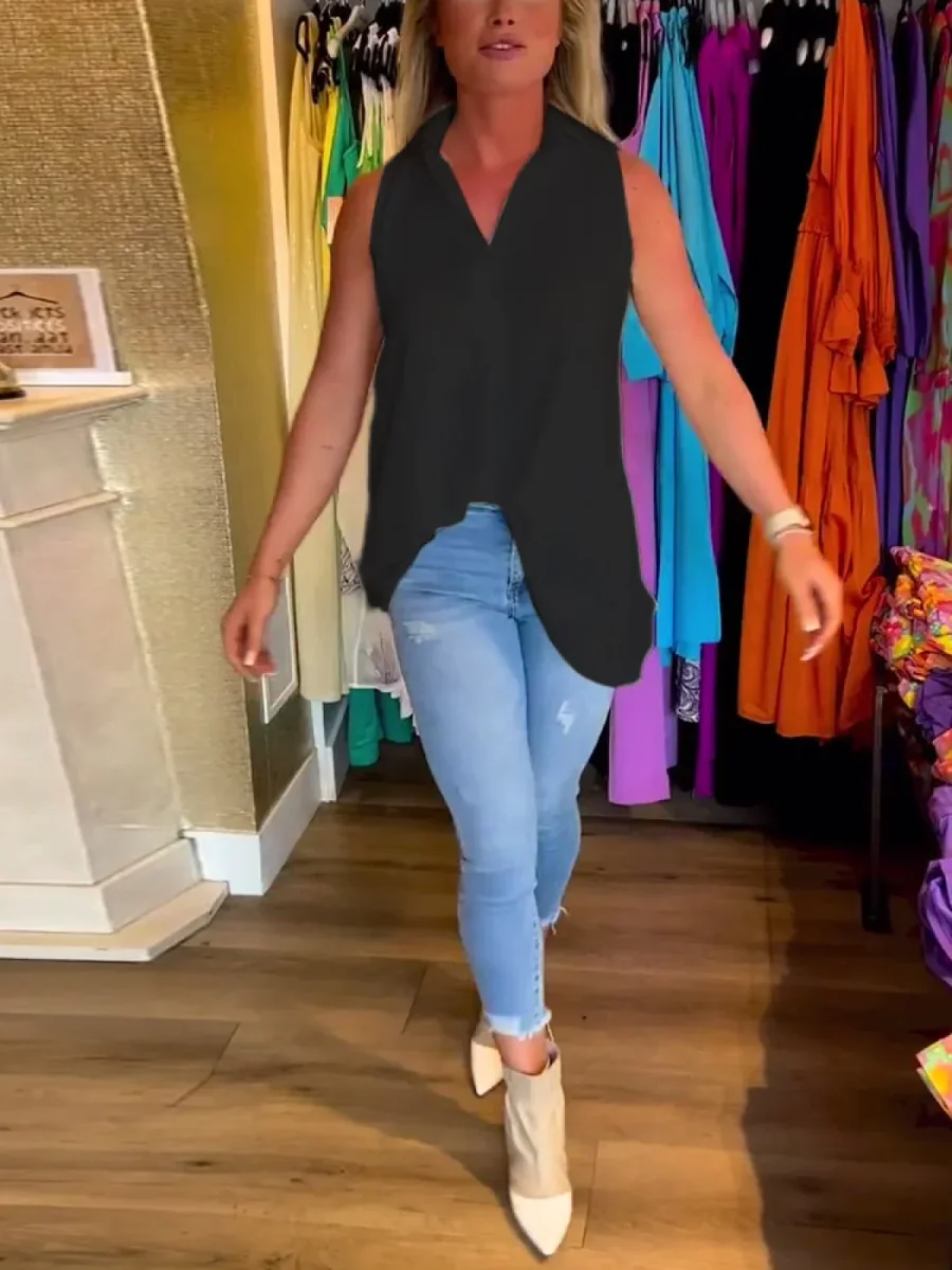 Ruth - Top Senza Maniche Con Volant - immagine 8