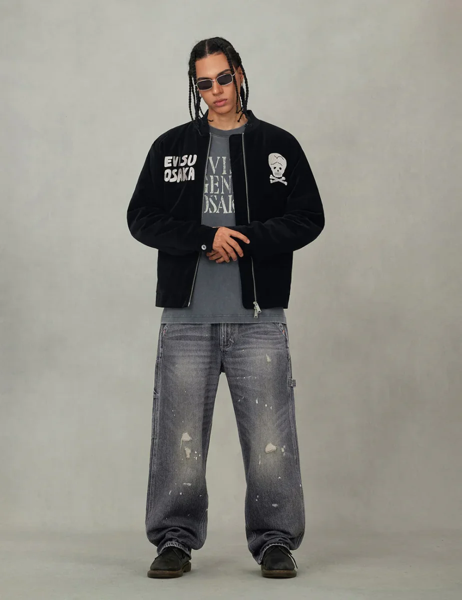 GIACCA IMBOTTITA IN VELLUTO VINTAGE - EVISU - immagine 2