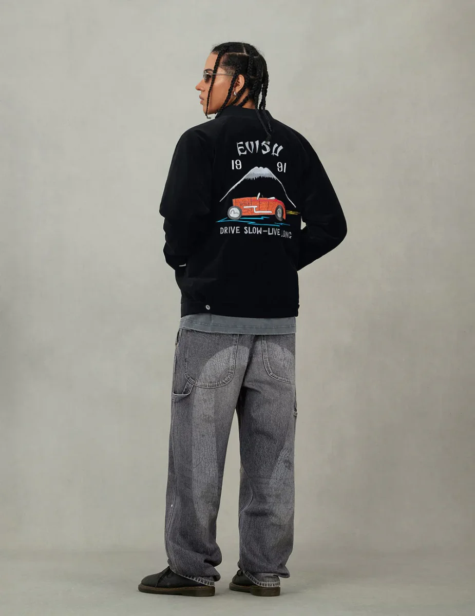 GIACCA IMBOTTITA IN VELLUTO VINTAGE - EVISU - immagine 3