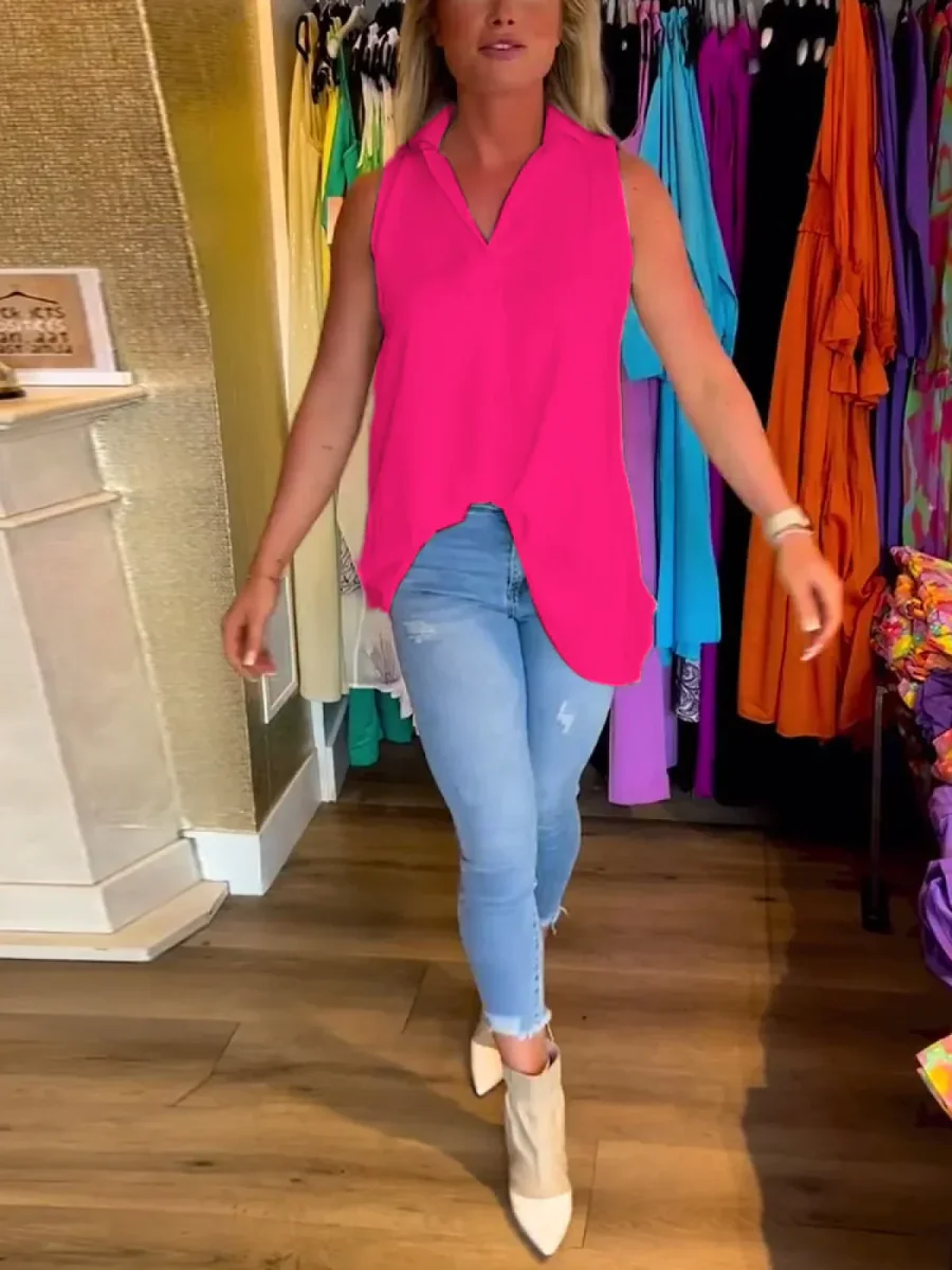 Ruth - Top Senza Maniche Con Volant - immagine 4