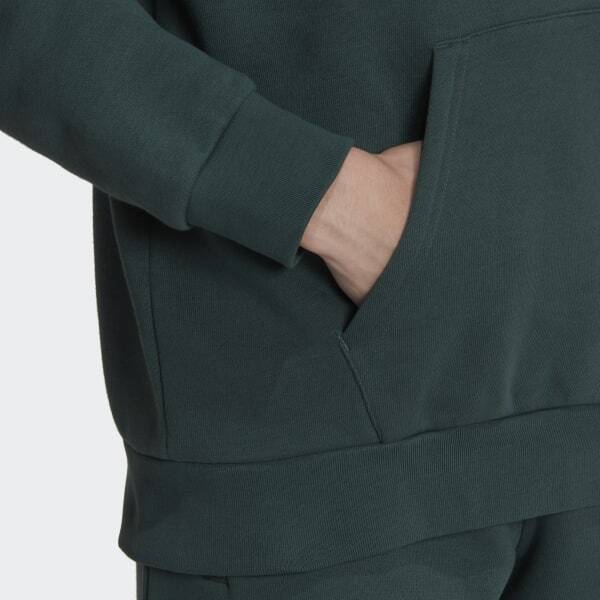 Felpa con cappuccio Adidas verde - immagine 6