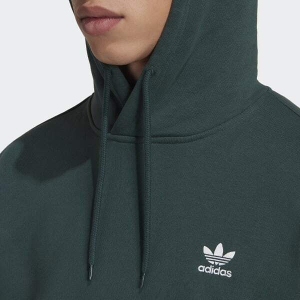 Felpa con cappuccio Adidas verde - immagine 5