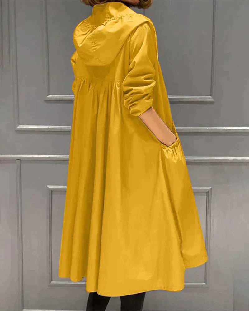 Celeste - Impermeabile Chic Autunnale per Donna - immagine 5