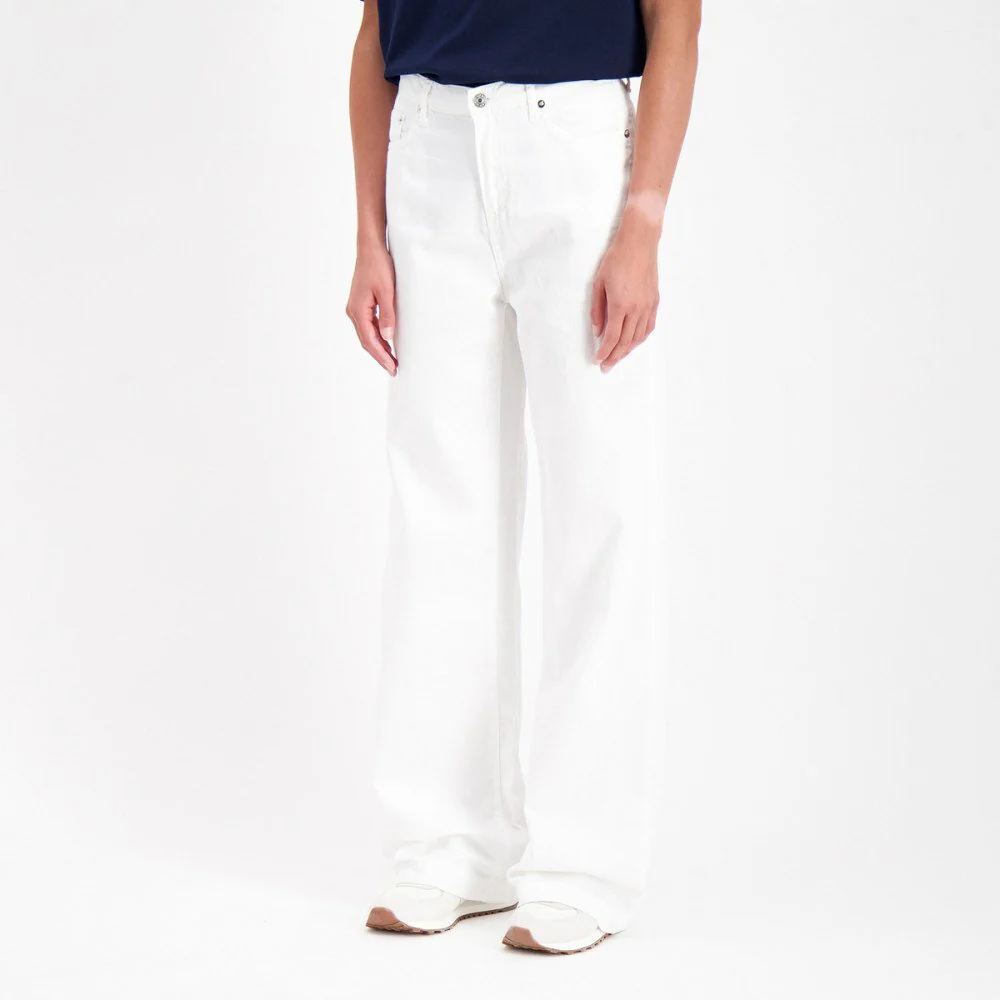 Pantalone Palazzo Roy Roger's bianco - immagine 2