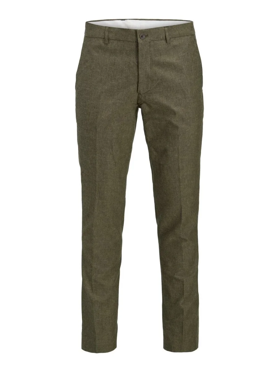 Pantaloni Slim in lino Jack&Jones verde - immagine 9