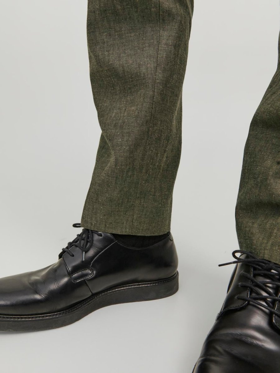 Pantaloni Slim in lino Jack&Jones verde - immagine 7