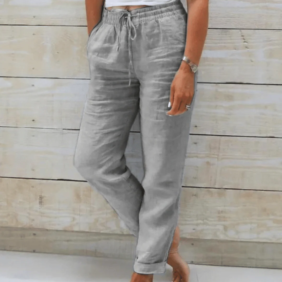 Rachele | Pantaloni Elasticizzati In Cotone - immagine 6