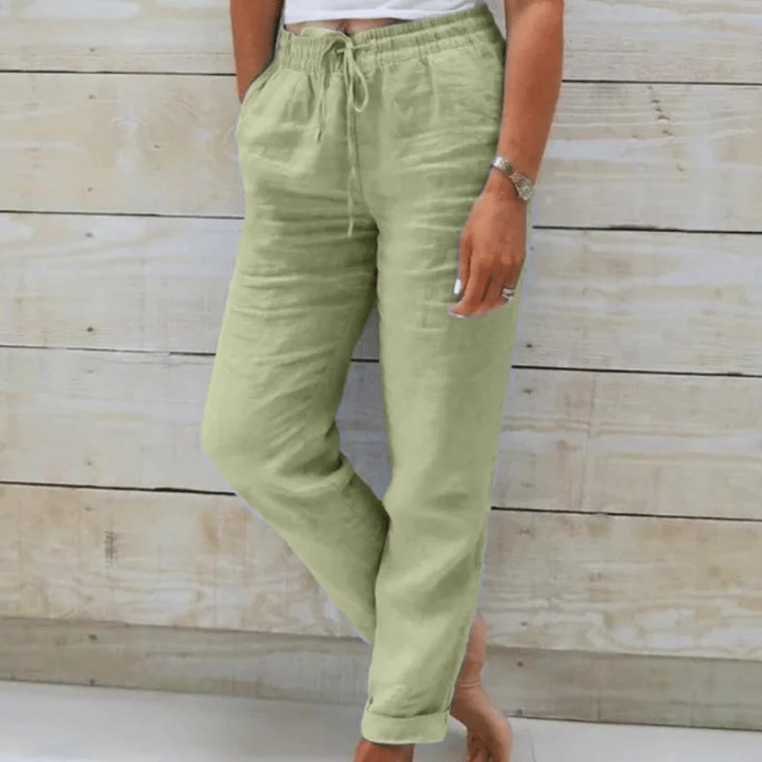 Rachele | Pantaloni Elasticizzati In Cotone - immagine 5