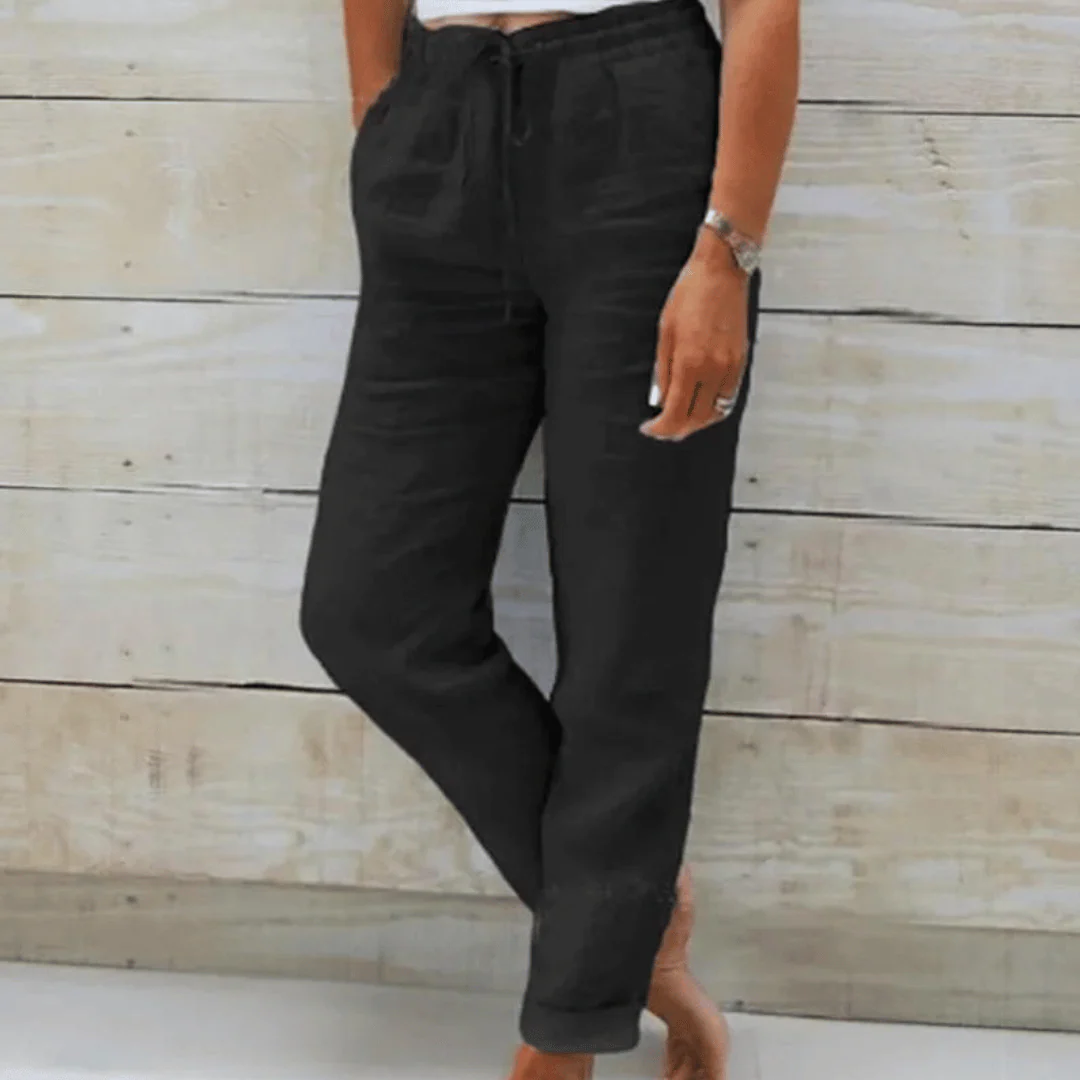 Rachele | Pantaloni Elasticizzati In Cotone - immagine 7