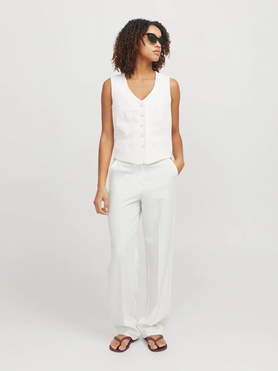 Pantaloni Palazzo JJXX bianco - immagine 4