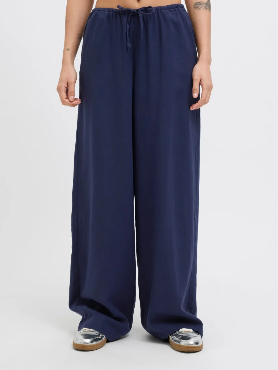 Pantaloni in lino JJXX blu - immagine 2