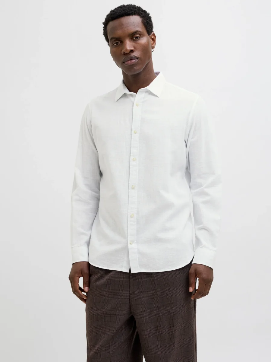 Camicia in lino Jack&Jones bianco - immagine 5