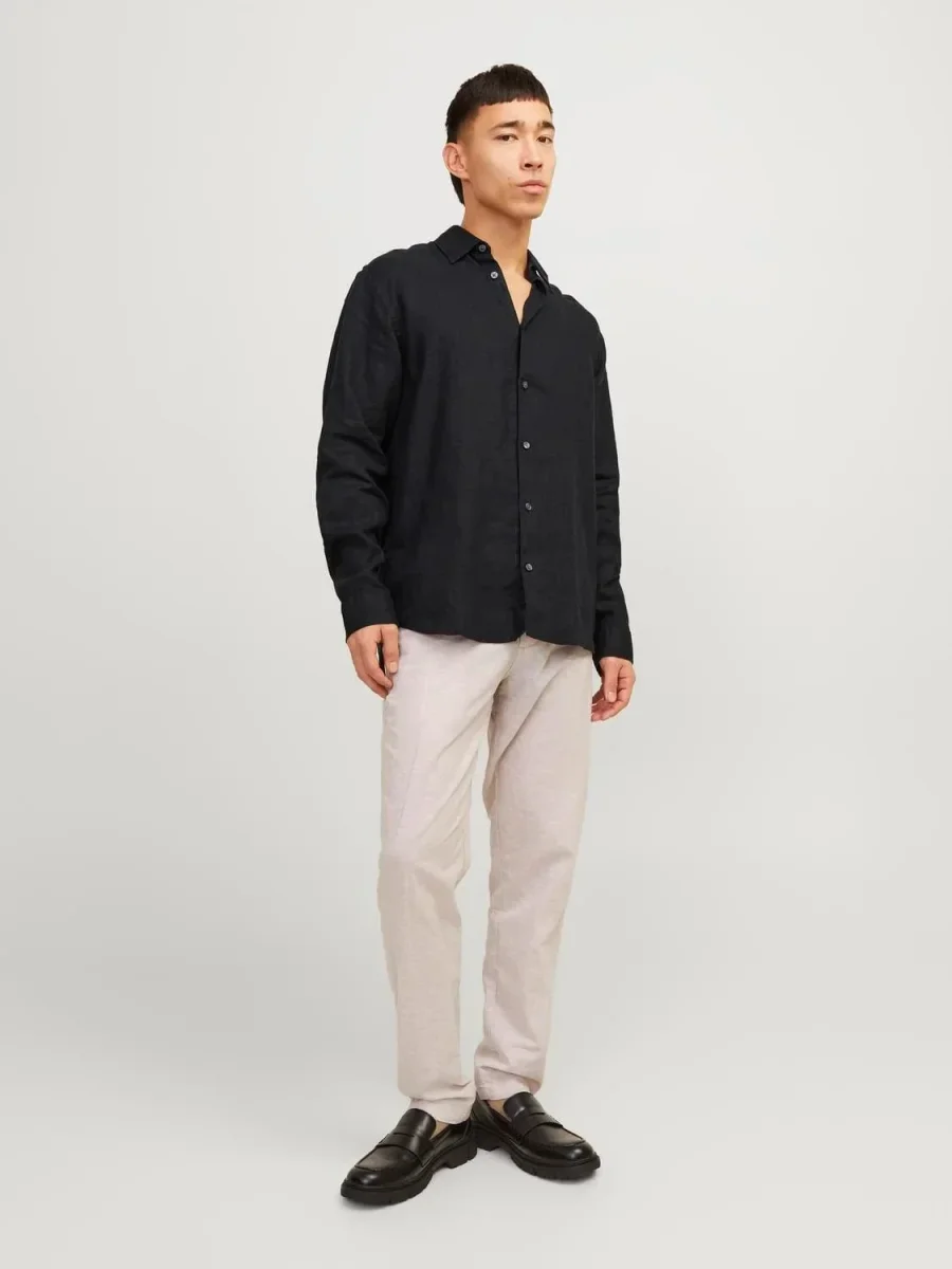 Camicia in lino Jack&Jones nero - immagine 3