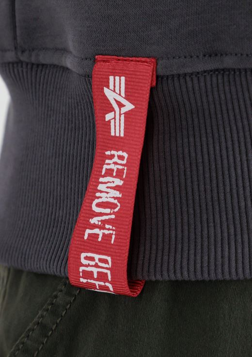 FELPA CON CAPPUCCIO CON ZIP - ALPHA INDUSTRIES - immagine 5