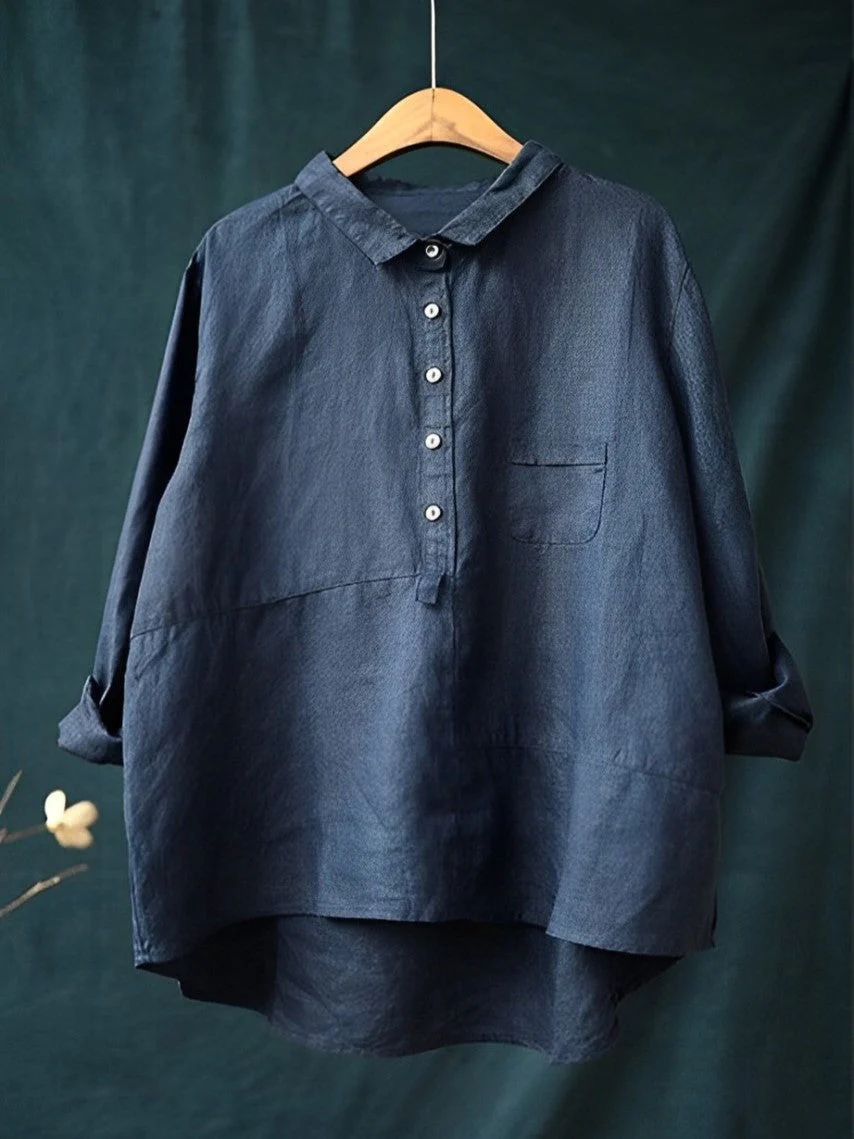 Amelia - Camicia Chic a Maniche Lunghe - immagine 4