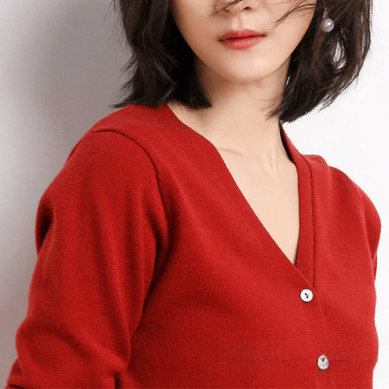 Carlotta | Cardigan In Cotone Artigianale - immagine 3