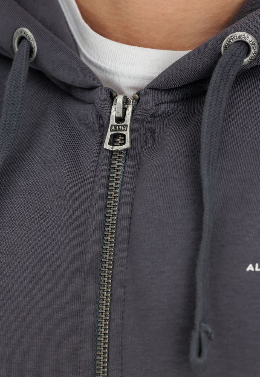 FELPA CON CAPPUCCIO CON ZIP - ALPHA INDUSTRIES - immagine 6