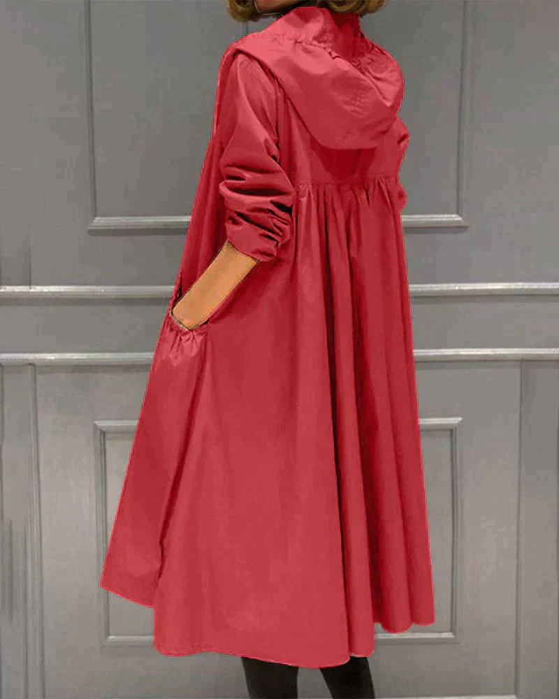 Celeste - Impermeabile Chic Autunnale per Donna - immagine 6