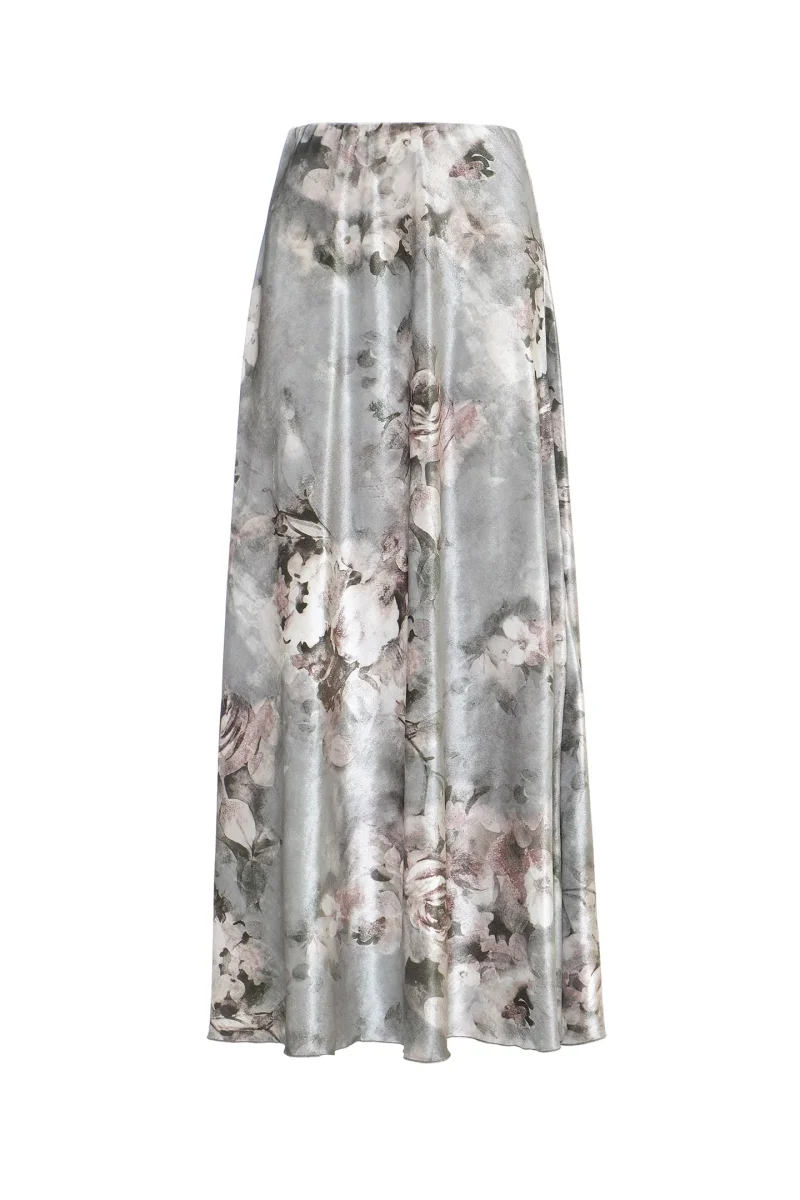 MAXI GONNA IN VELLUTO FLOREALE - SO ALLURE - immagine 5