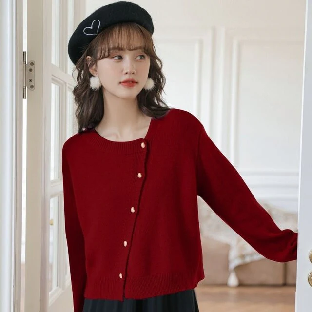 Comodo gilet in cashmere con giocoso dettaglio di bottoni - immagine 5