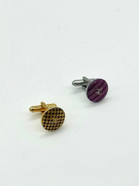 Gemelli da uomo e da sposo color oro magenta Fëdor Dostoevskij - immagine 2