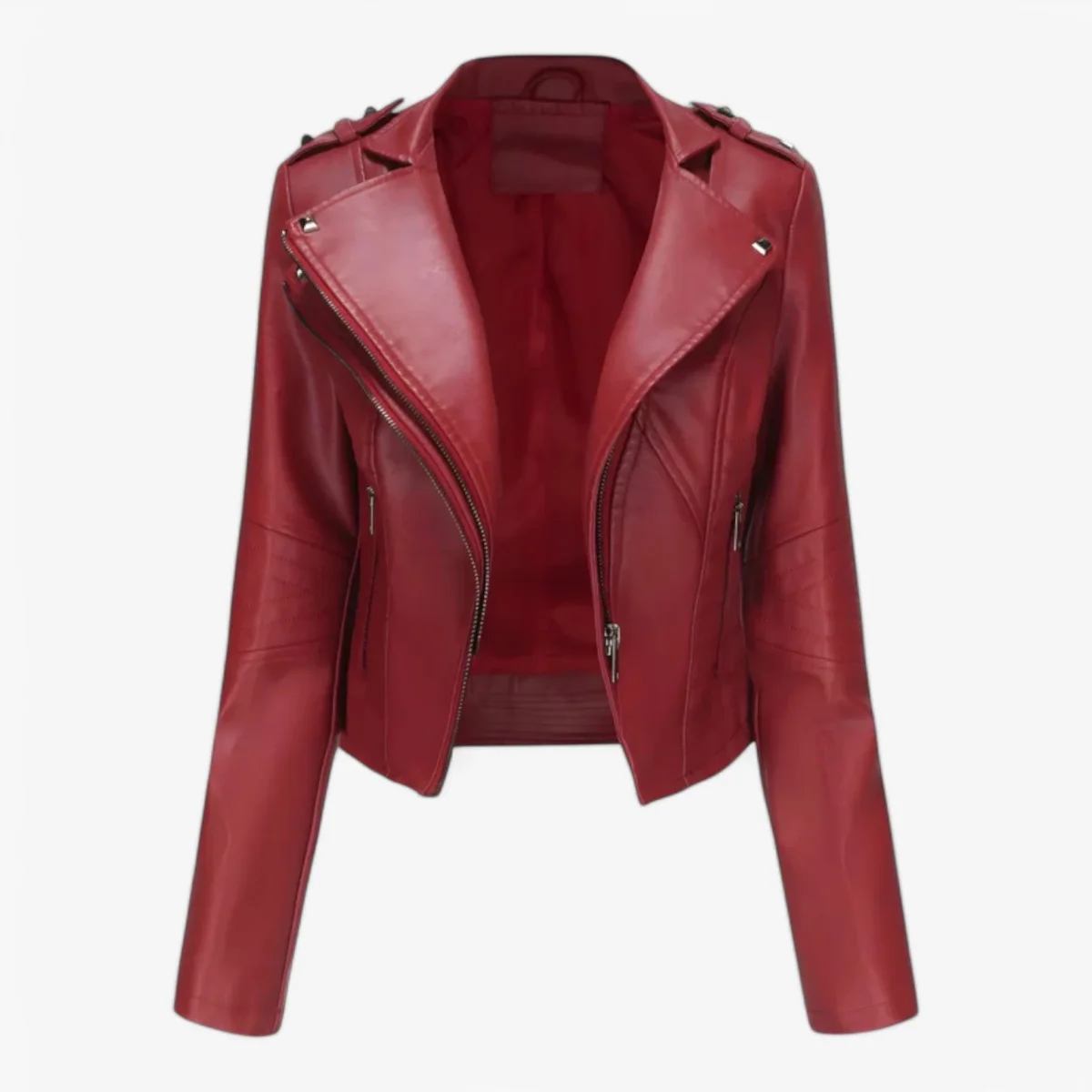 Emma | Giacca Cropped Da Donna Dallo Stile Biker Elegante - immagine 5