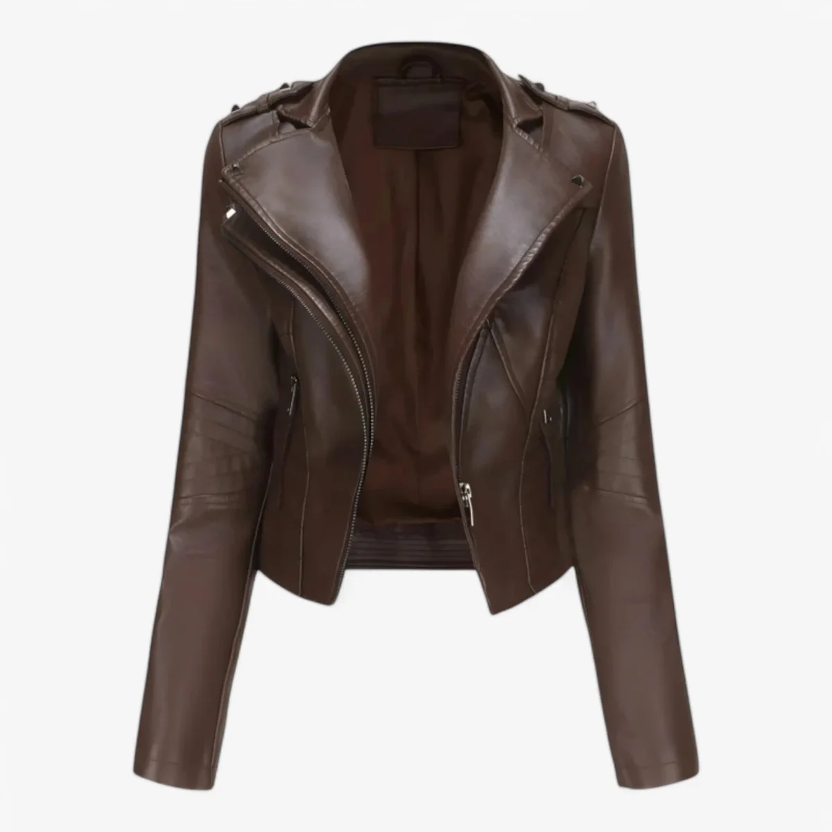 Emma | Giacca Cropped Da Donna Dallo Stile Biker Elegante - immagine 6
