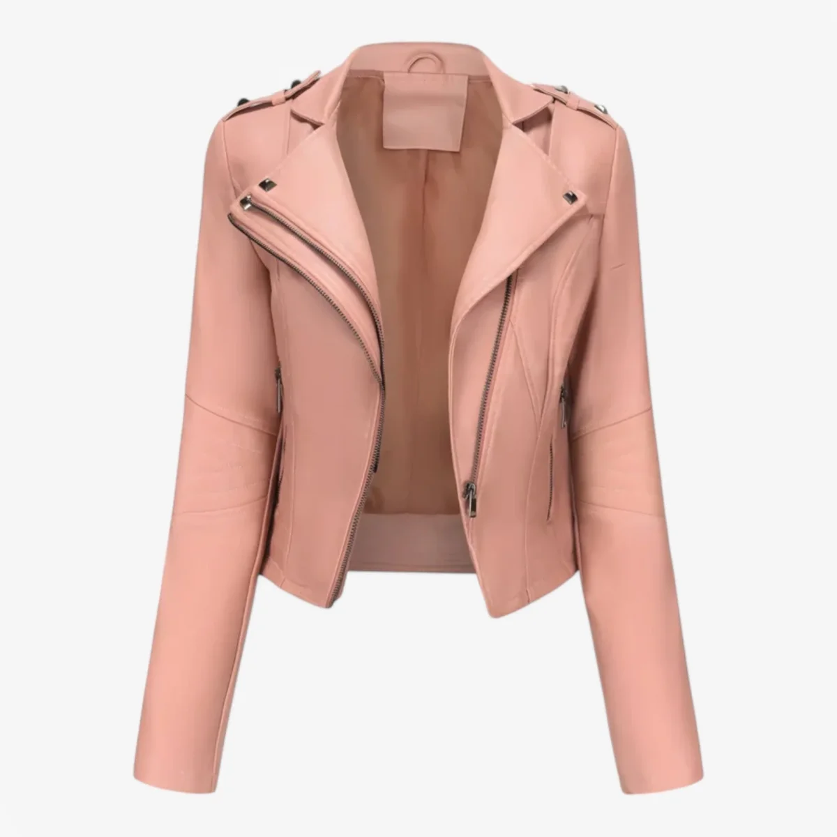 Emma | Giacca Cropped Da Donna Dallo Stile Biker Elegante - immagine 7