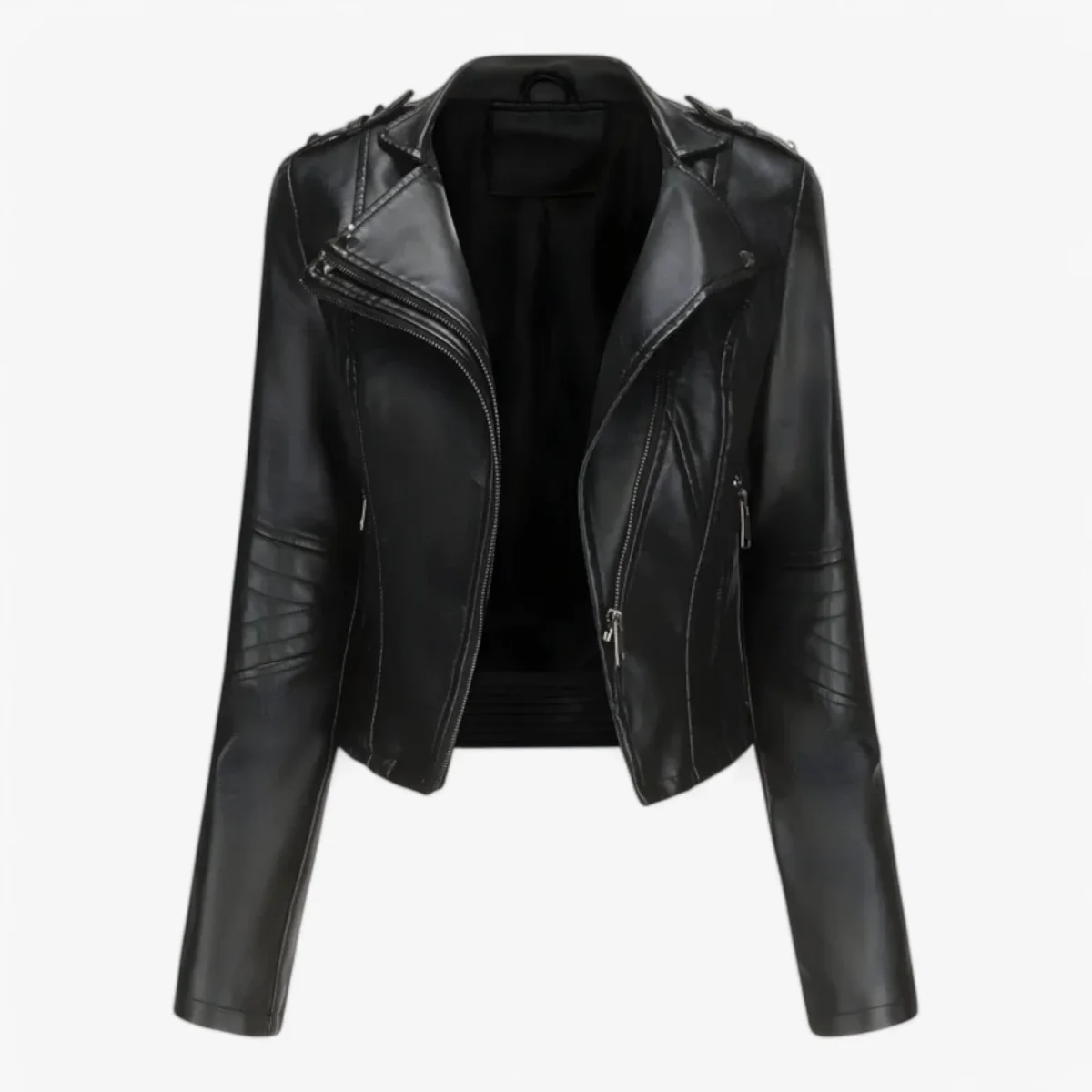 Emma | Giacca Cropped Da Donna Dallo Stile Biker Elegante - immagine 3