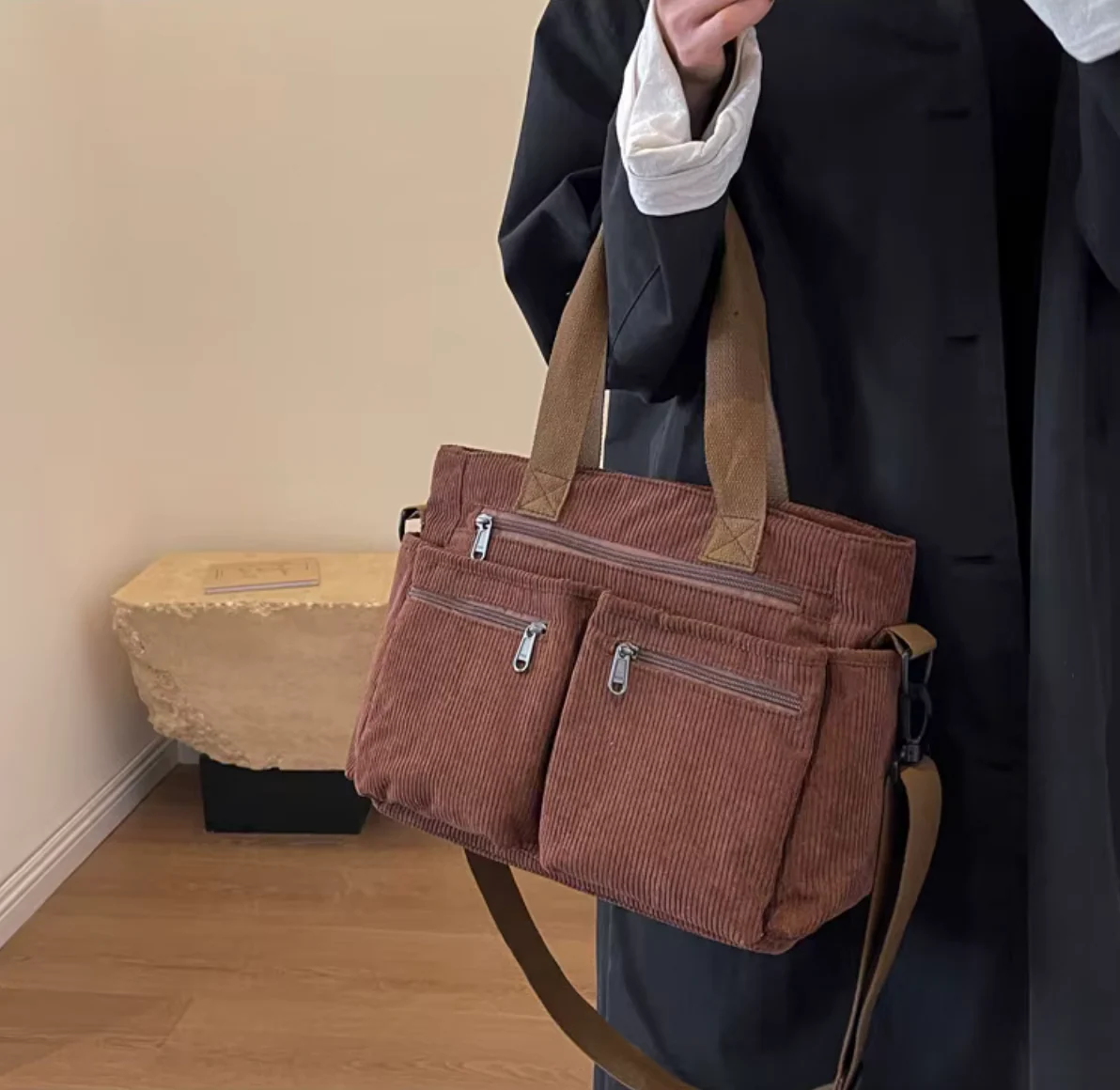 Bani | Borsa A Tracolla Con Diverse Tasche - immagine 8