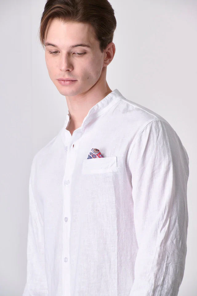 CAMICIA COREANA LINO - V2 - immagine 5