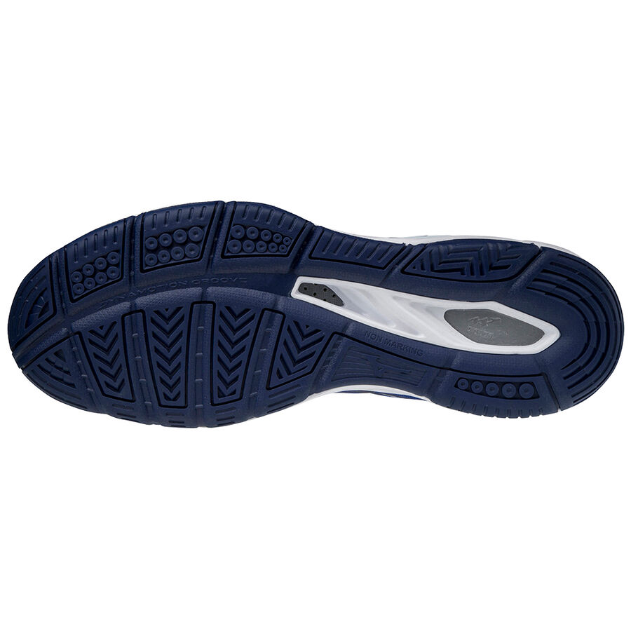 SHOE WAVE SUPERSONIC MID REFLEXBLUEC/WHITE/DIVAPIN MIZUNO scarpa da pallavolo - immagine 3