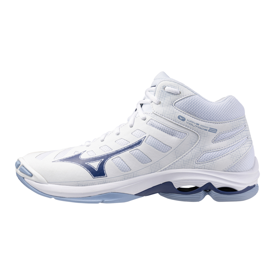 WAVE VOLTAGE 2 MID BIANCA CIELO MIZUNO VOLLEY - immagine 2