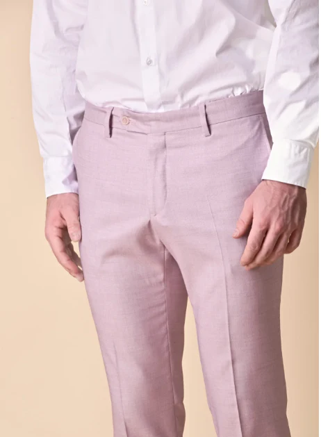 PANTALONE ALTA SARTORIA FIAMMATA ROSA CIPRIA - V2 - immagine 2