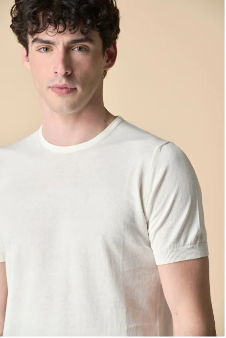 T-SHIRT IN MAGLIERIA PURO COTONE - V2 - immagine 3