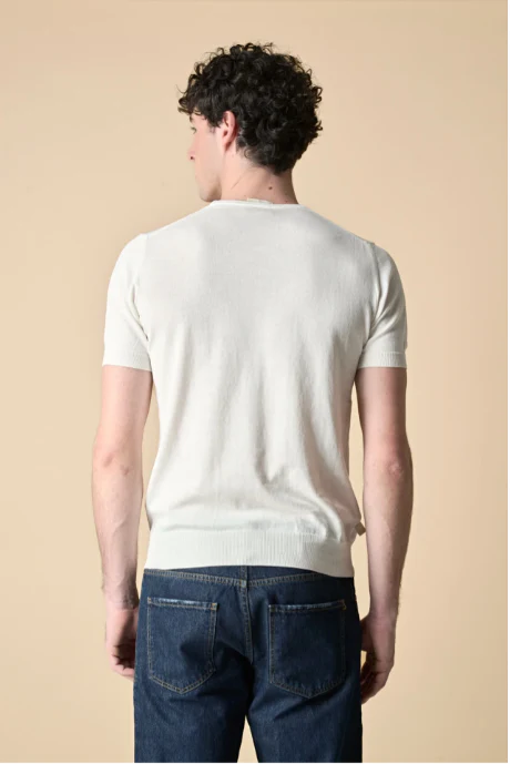 T-SHIRT IN MAGLIERIA PURO COTONE - V2 - immagine 4
