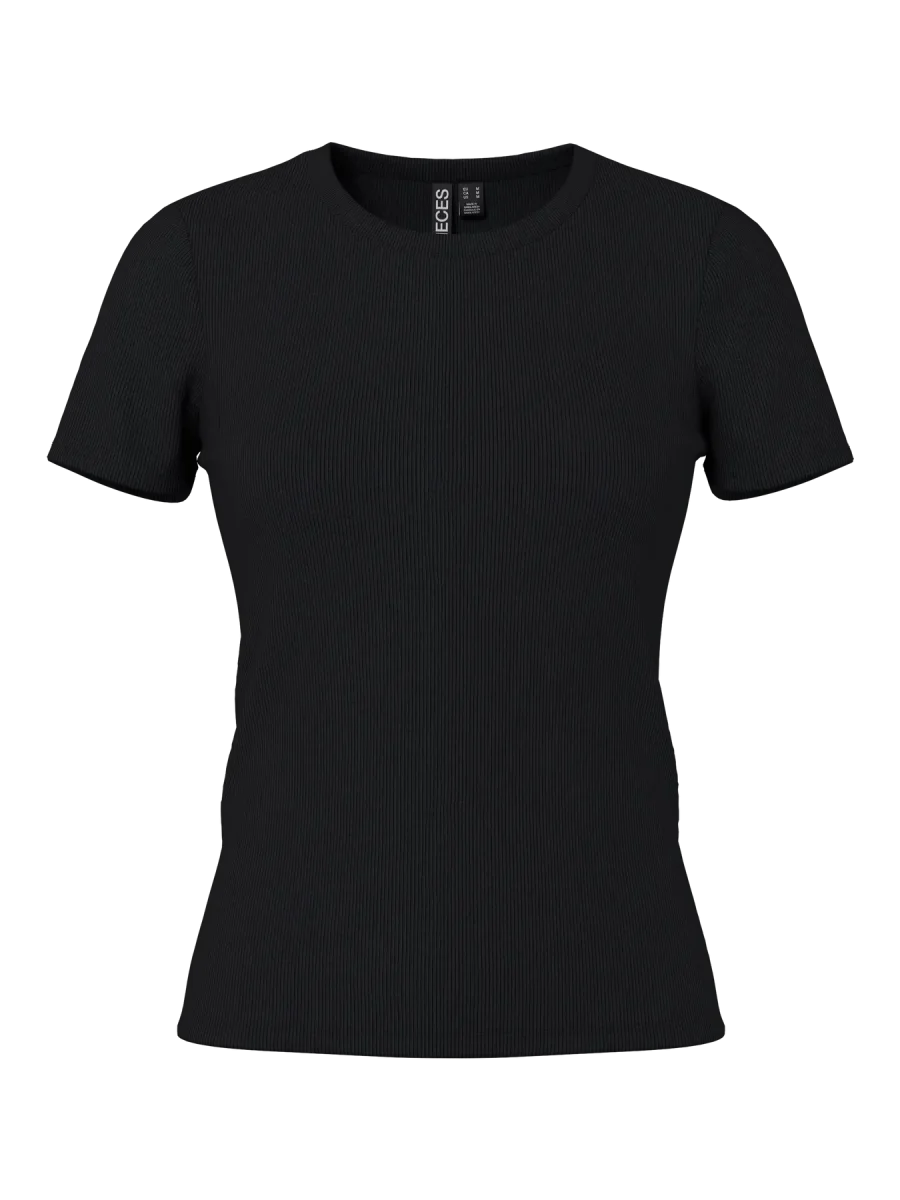 T-SHIRT A COSTINE - PIECES - immagine 4