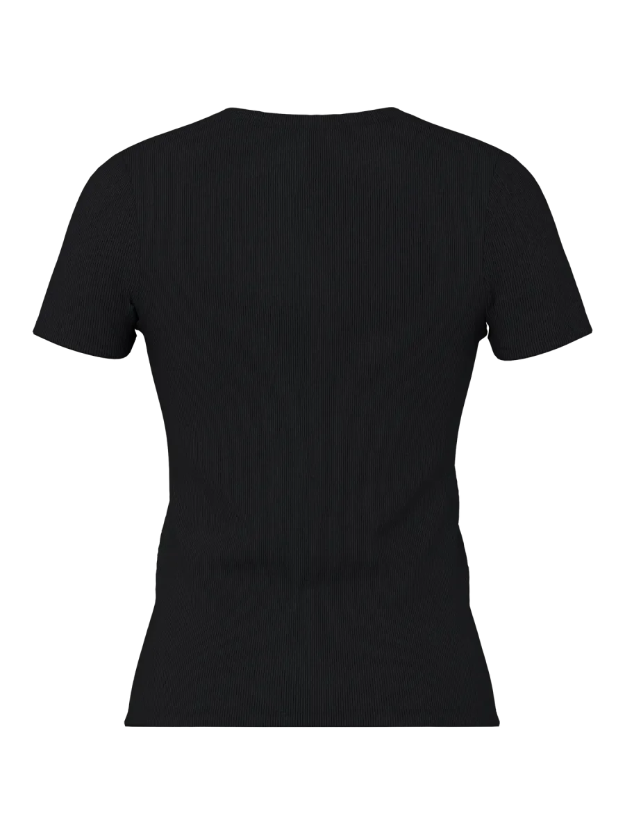 T-SHIRT A COSTINE - PIECES - immagine 5