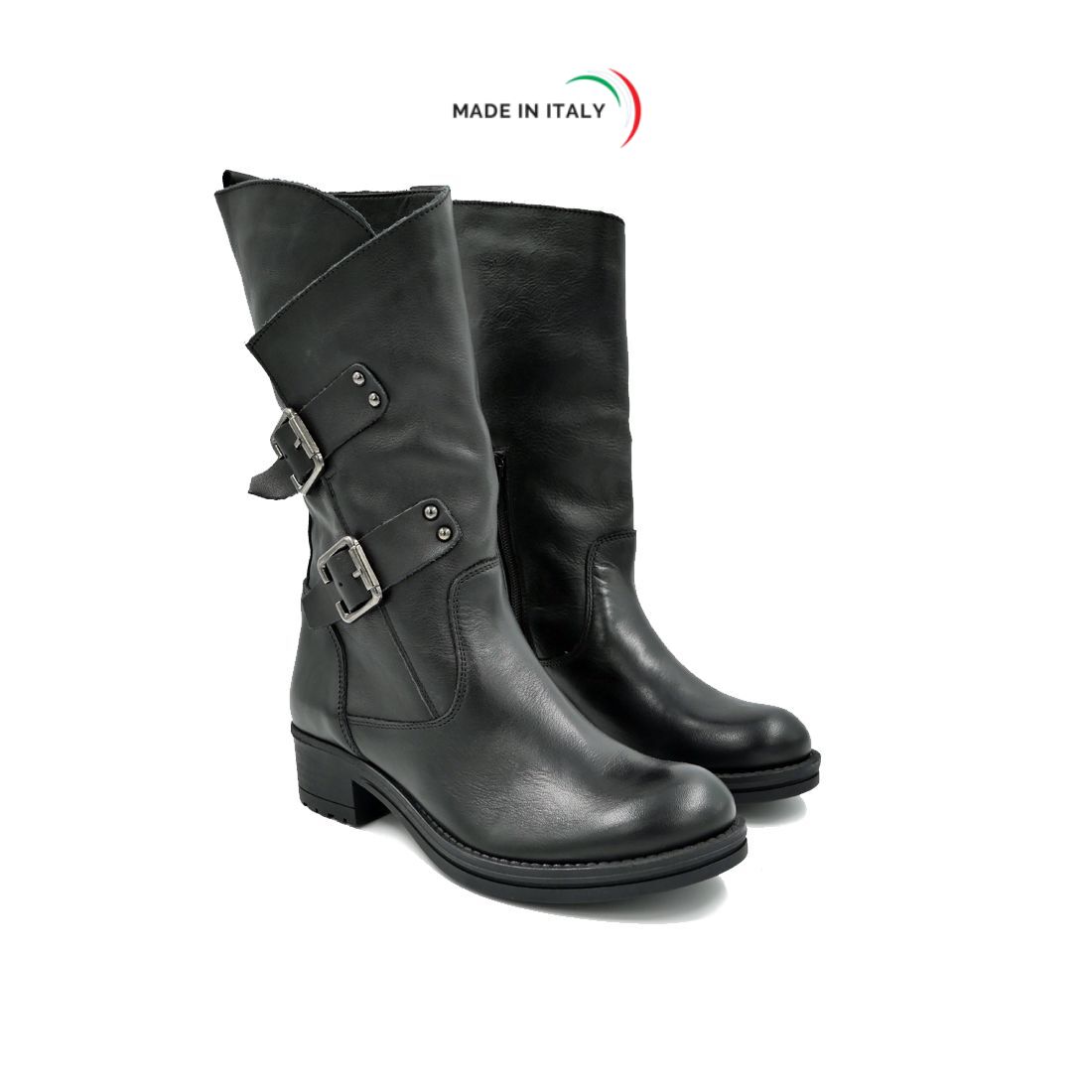 Stivale da Donna in Pelle colore Nero - immagine 3