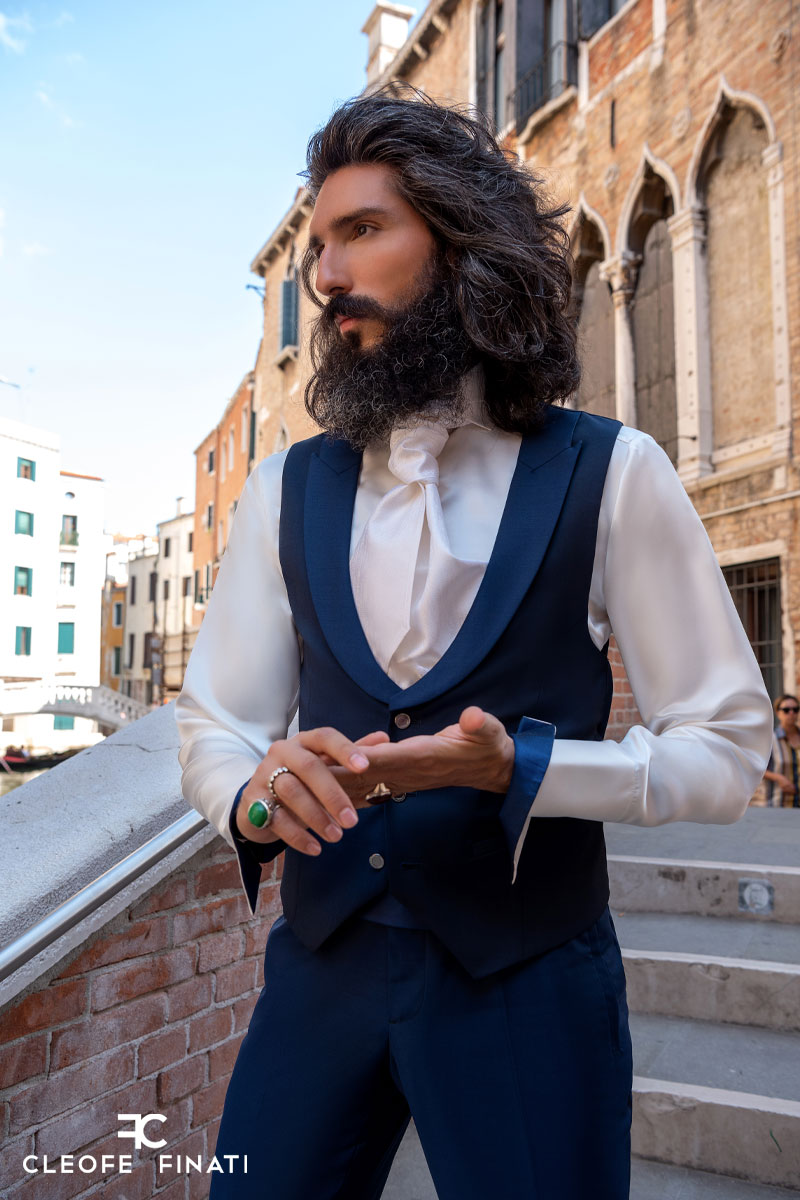 Doppio fazzoletto da sposo GIACOMO LEOPARDI - immagine 5