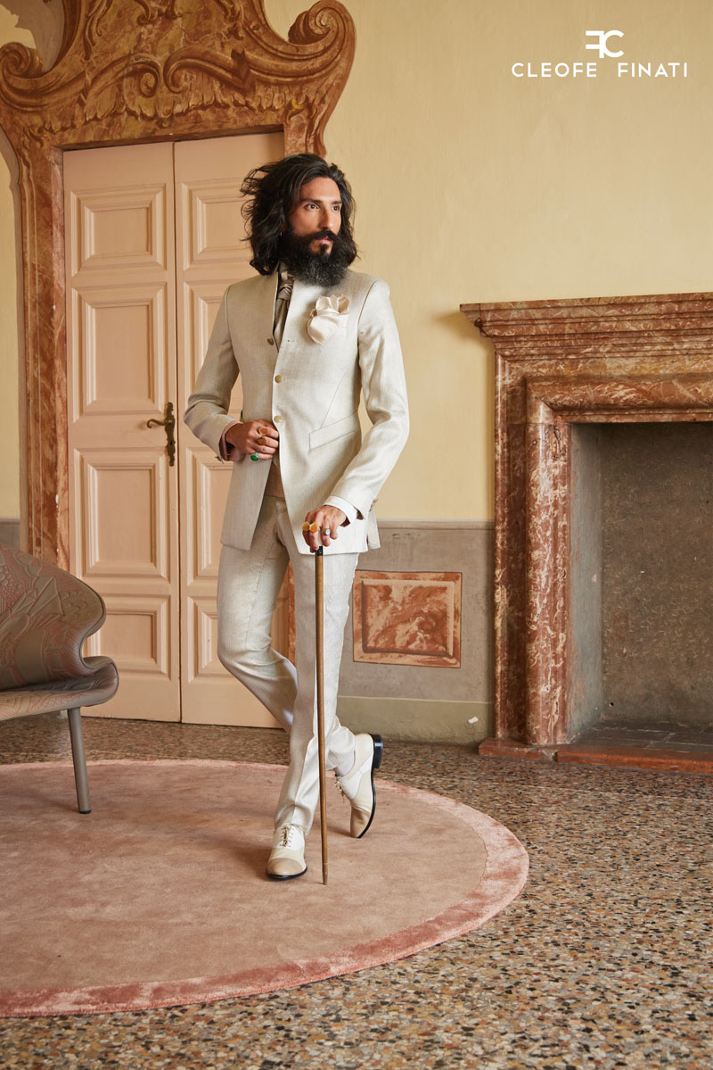 Abito da sposo panna JORGE LUIS BORGES - immagine 2