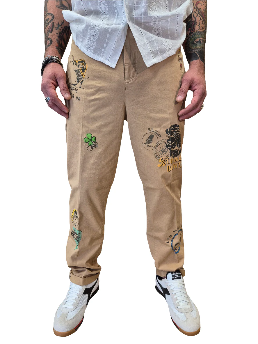 ANCON PANTALONE CON STAMPE - CLARK - immagine 3