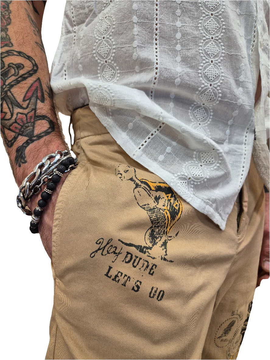 ANCON PANTALONE CON STAMPE - CLARK - immagine 4