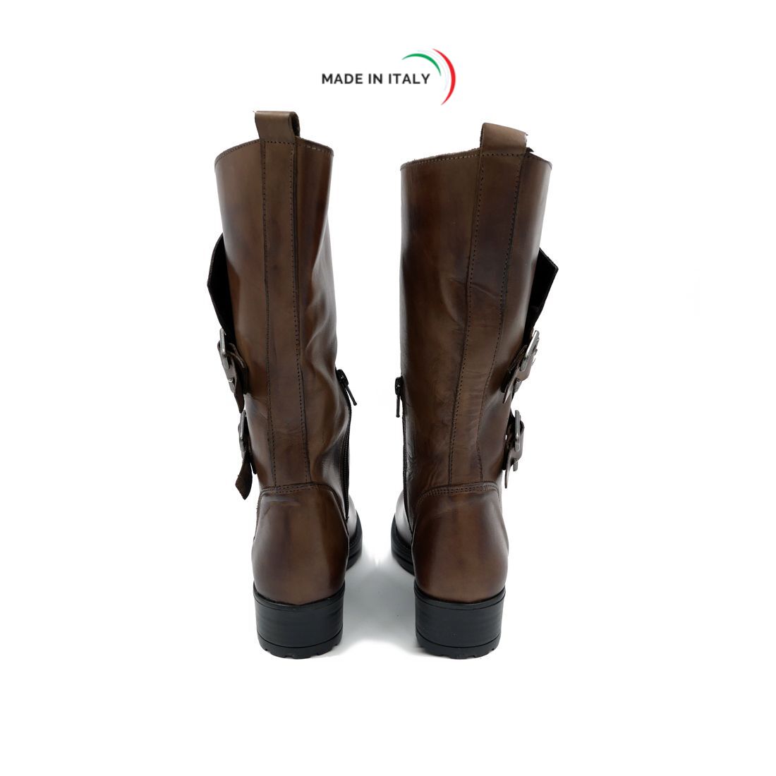 Stivale da Donna in pelle colore Cuoio - immagine 5