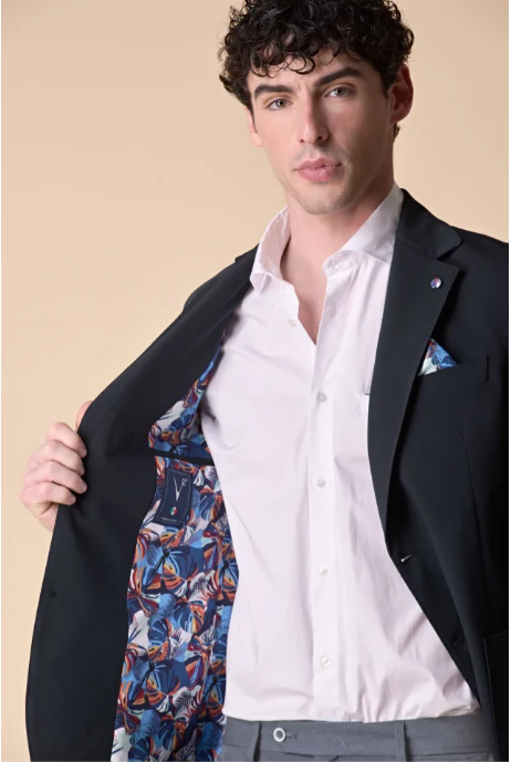 GIACCA MONOPETTO ALTA SARTORIA BLU - V2 - immagine 4