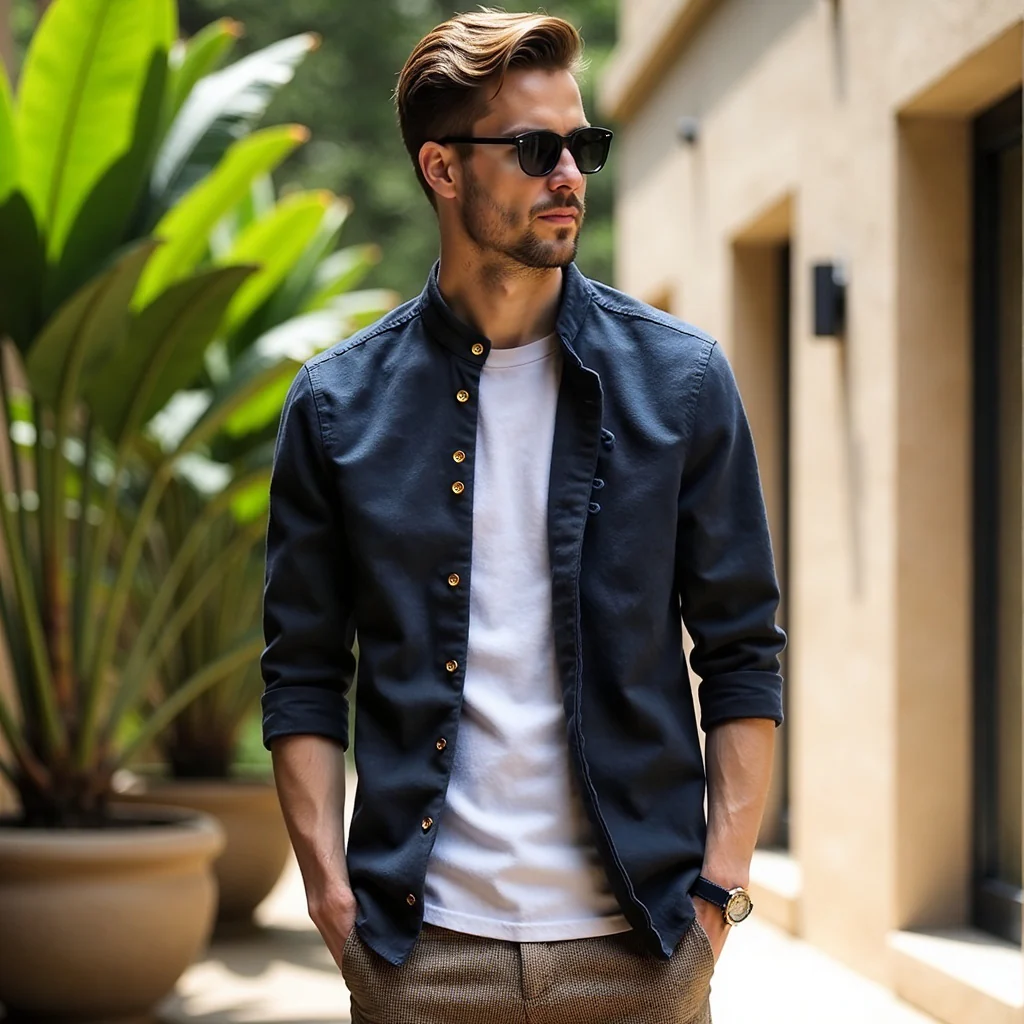 Camicia giapponese "Katana" per uomo - immagine 8